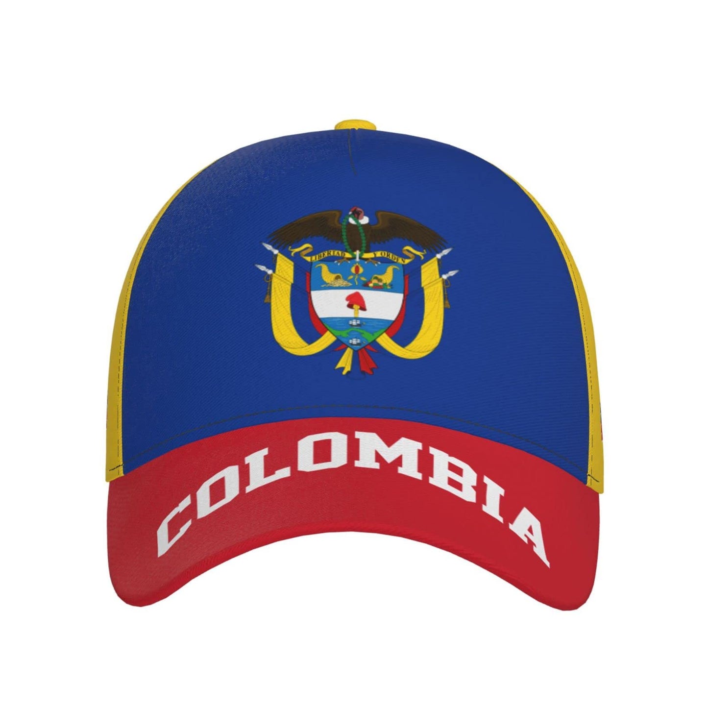 RFSHOP Colombia Bandiera Colombiano Baseball Cap Full Print Adulto Uomini Cappello Patriottismo Sostenitore Calcio Caps Nero, #1458, Etichettalia unica