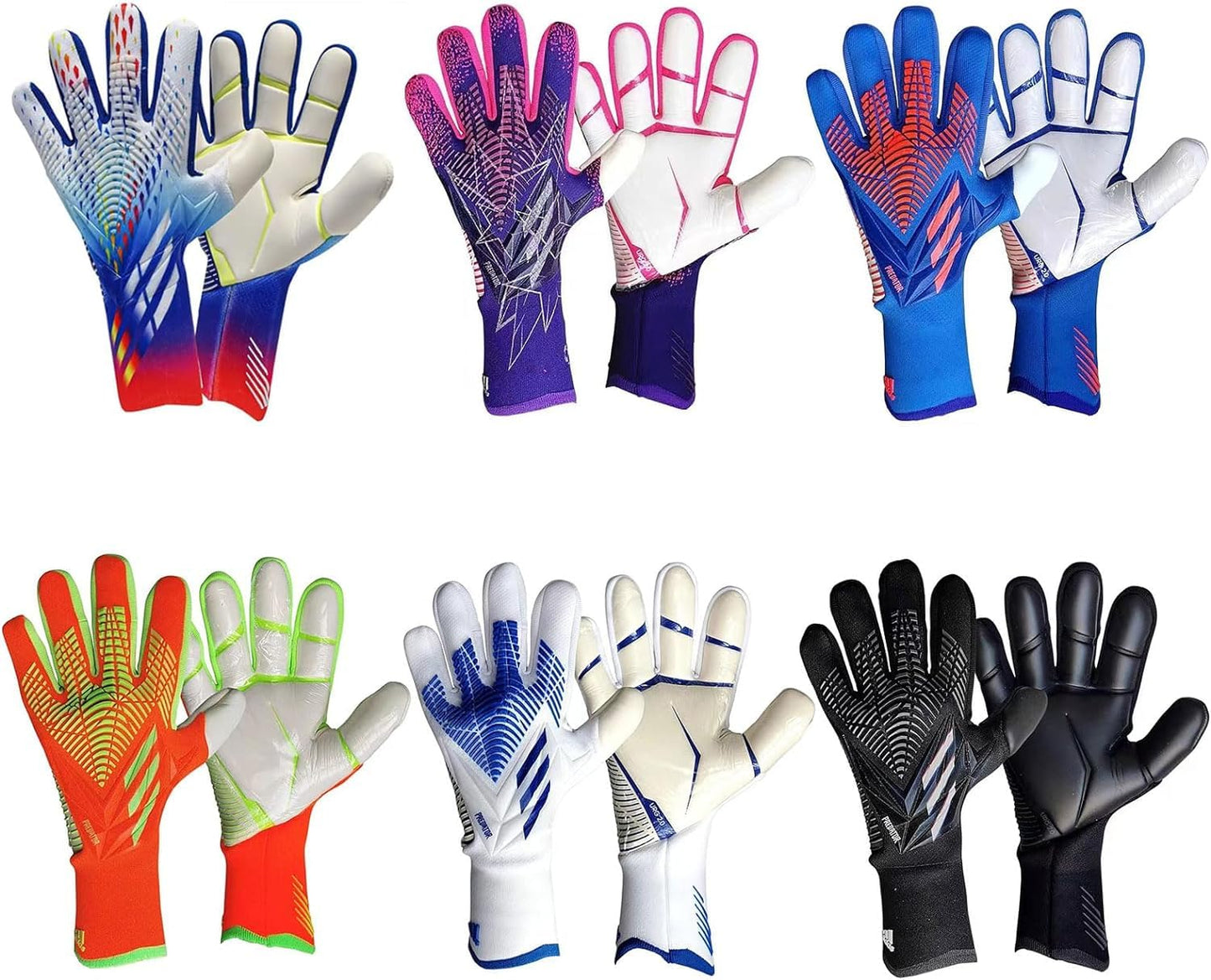 Guanti Da Calcio Giovanile, Guanti Da Portiere, Guanti Da Calcio Giovanile, Guanti Da Portiere Da Calcio In Lattice Da Uomo Professionale, Guanti Da Portiere Da Calcio Con Protezione Delle Dita 8 B