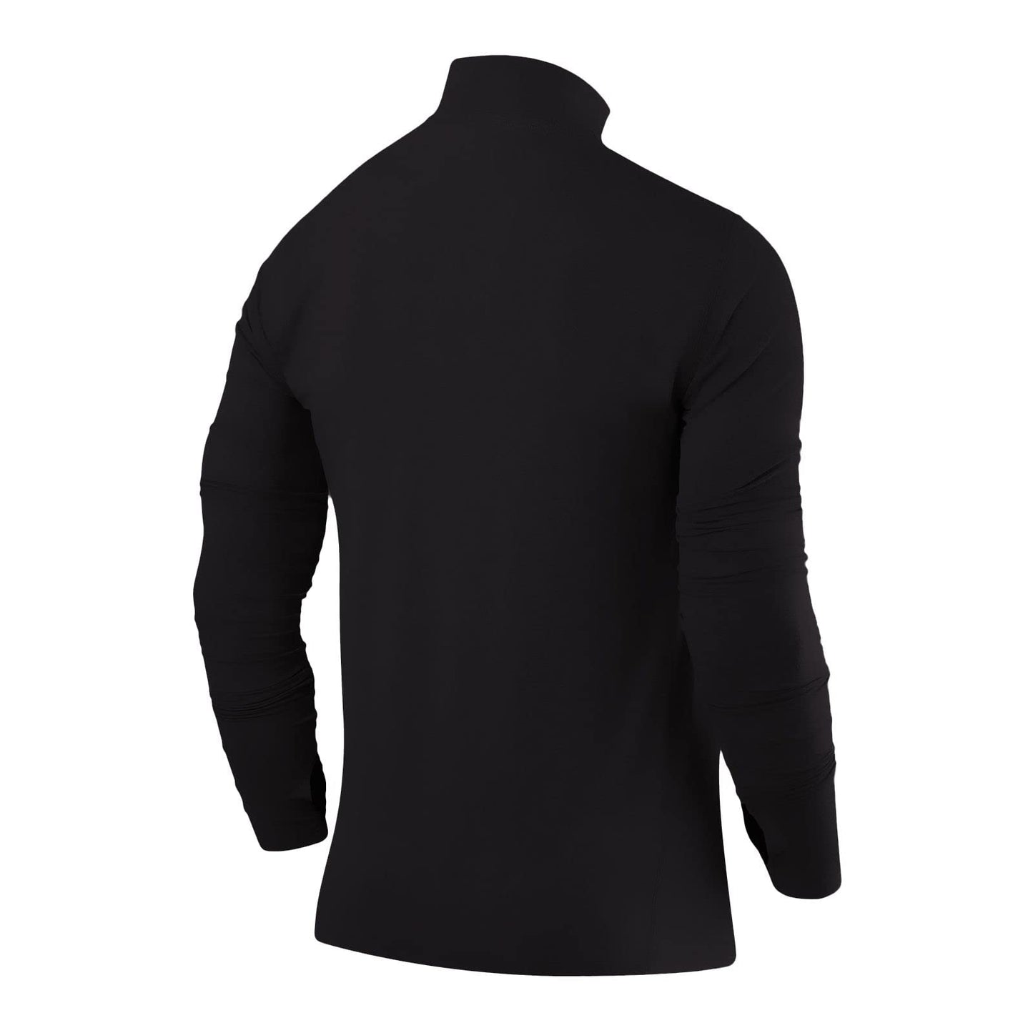 TCA Maglia Termica Uomo Fusion PRO - Sottogiacca Moto con Maniche Lunghe e Zip - Maglia Termica Tecnica Uomo con Manica Lunga - Abbigliamento Termico Moto e da Corsa - Nero, XL