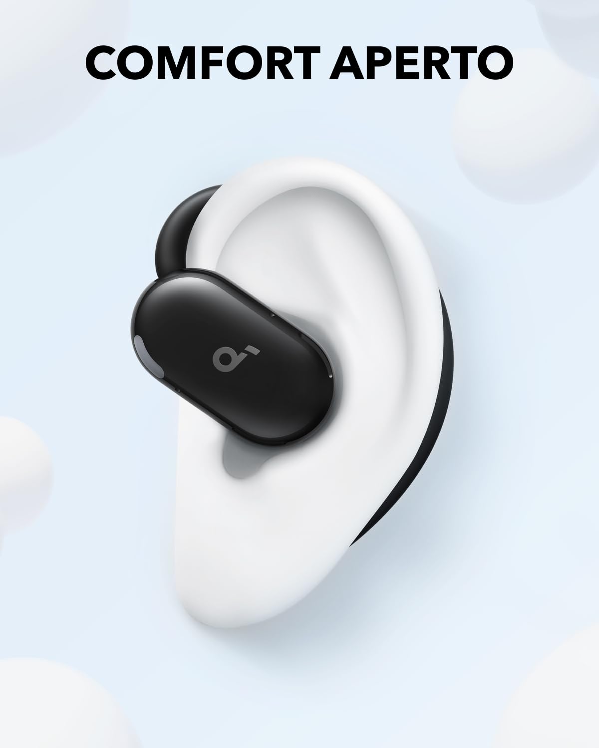 Soundcore V20i Cuffie Open-Ear di Anker, Cuffie Bluetooth 5.4, Ganci Rotanti, Ultra Confortevoli, Vestibilità Aderente, Bassi Potenti, Chiamate Chiare, IP55, 36H di Riproduzione,Connessione Multipunto