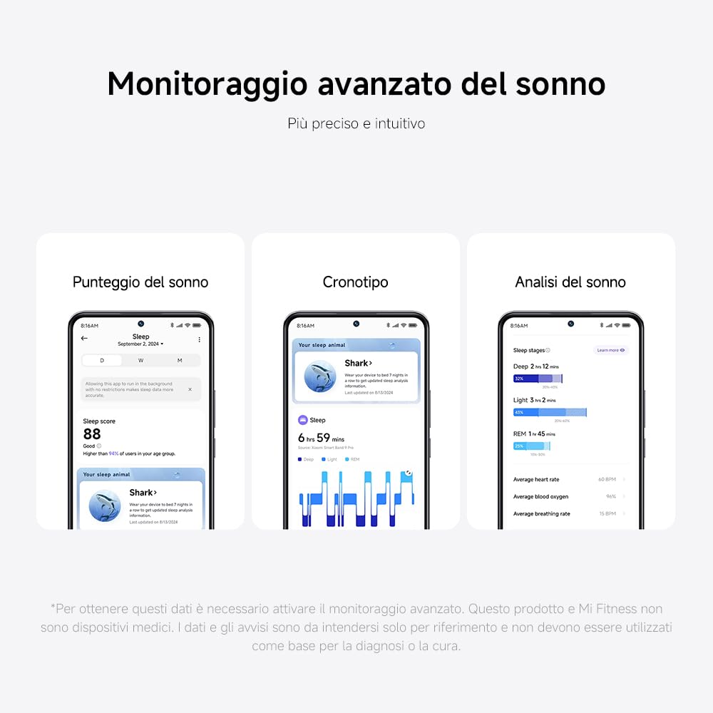XIAOMI Smart Band 9 Pro Nero