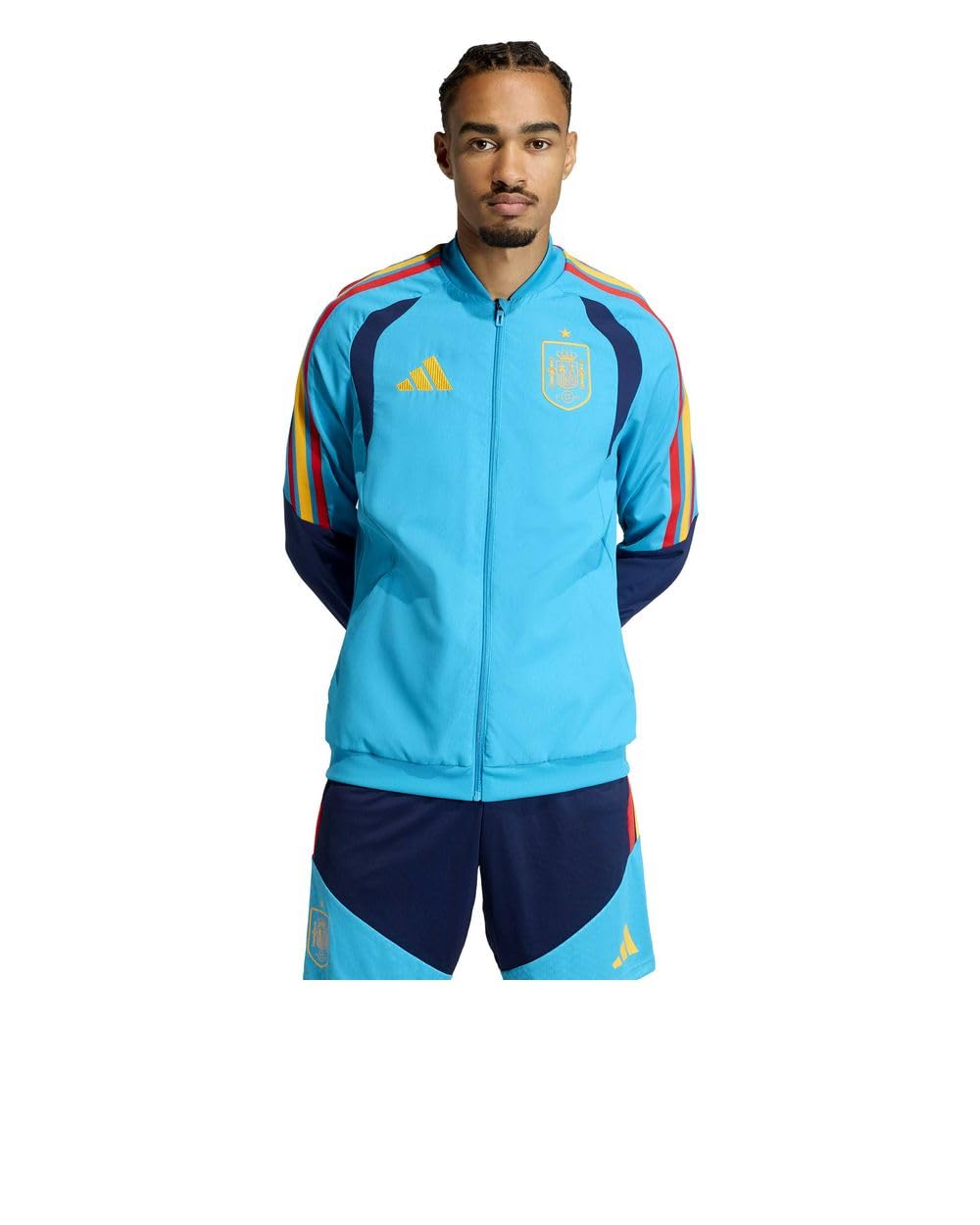 adidas Spagna Spain Giacca rappresentanza Presentation UOMO Blu Mondiali 2026 (IT, Testo, S, Regular, Regular)