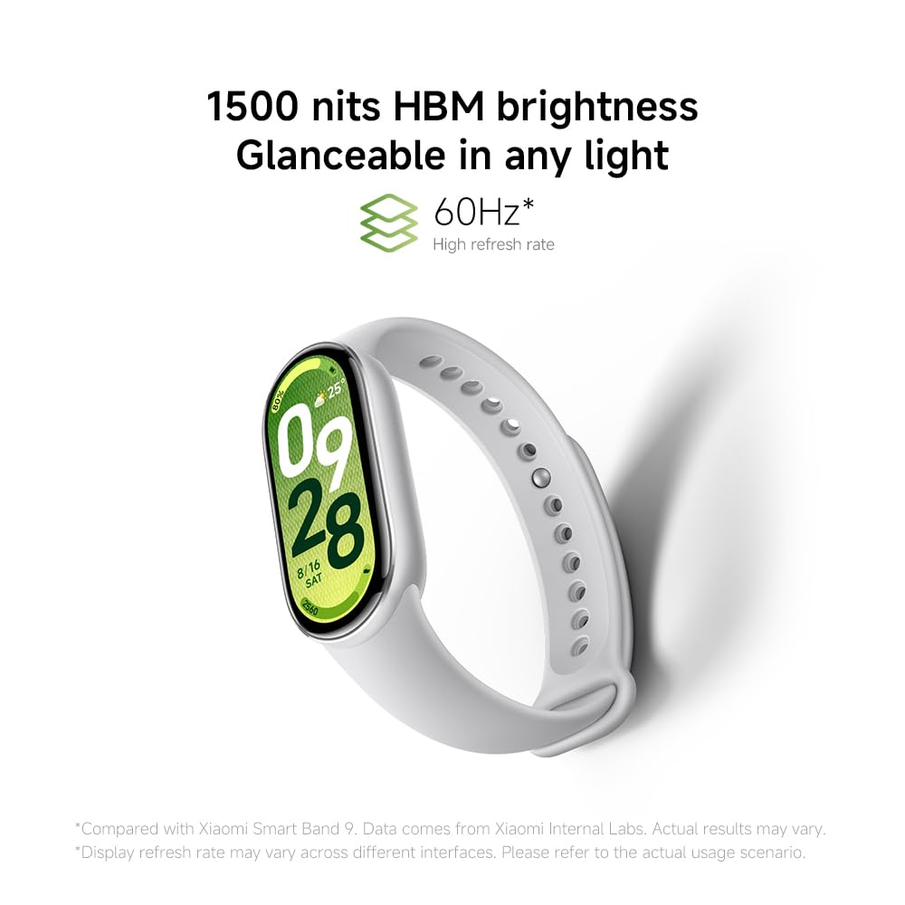 XIAOMI Smart Band 10 Bracciale Fitness, smartwatch, autonomia di 21 gg, ricarica rapida, 150+ modalità sportive, monitoraggio benessere e sonno, HyperOS 2.0, resistenza all'acqua 5 ATM, Bussola, Nero