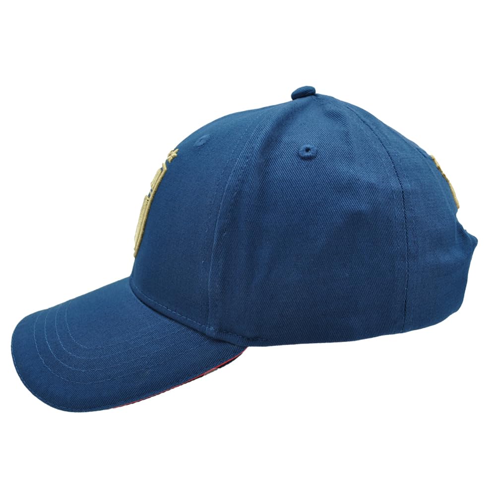 Cappello Baseball Blu con Logo Ricamato Italia, Prodotto Ufficiale FIGC Nazionale Italiana di Calcio, 253300 Blu
