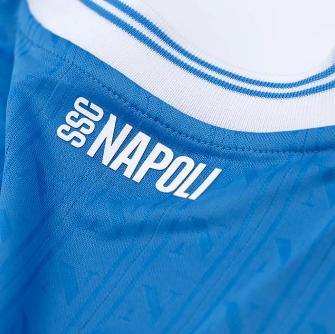 SSC NAPOLI Maglia Gara Home, Azzurra, EA7 Prodotto Ufficiale, Maglia Calcio 2025/2026, M