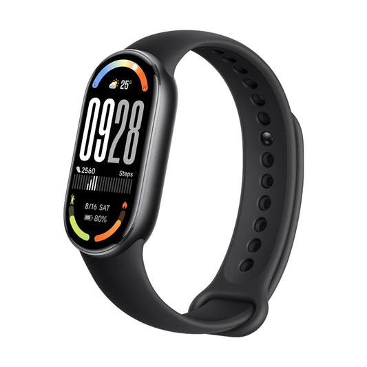 XIAOMI Smart Band 10 Bracciale Fitness, smartwatch, autonomia di 21 gg, ricarica rapida, 150+ modalità sportive, monitoraggio benessere e sonno, HyperOS 2.0, resistenza all'acqua 5 ATM, Bussola, Nero