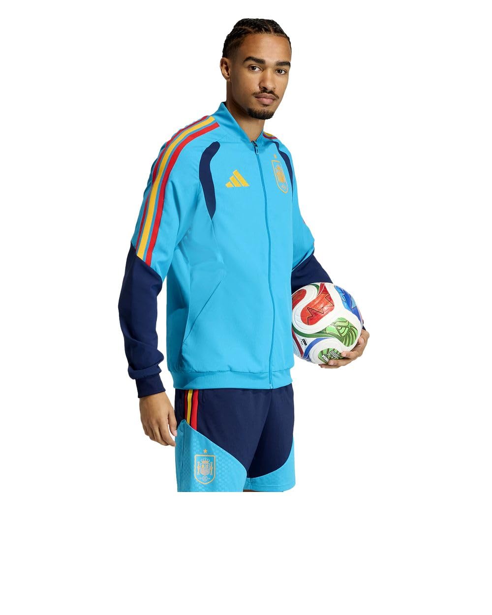 adidas Spagna Spain Giacca rappresentanza Presentation UOMO Blu Mondiali 2026 (IT, Testo, S, Regular, Regular)