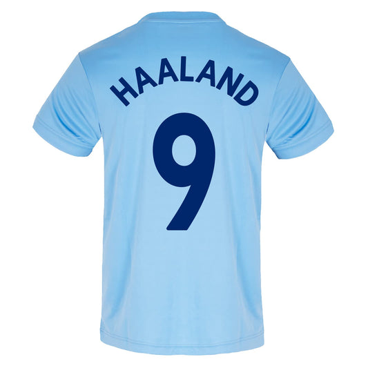 Maglia Originale da Allenamento Manchester City FC - in Poliestere - Uomo - Celeste Scollo a V - Aguero 10 - XXL