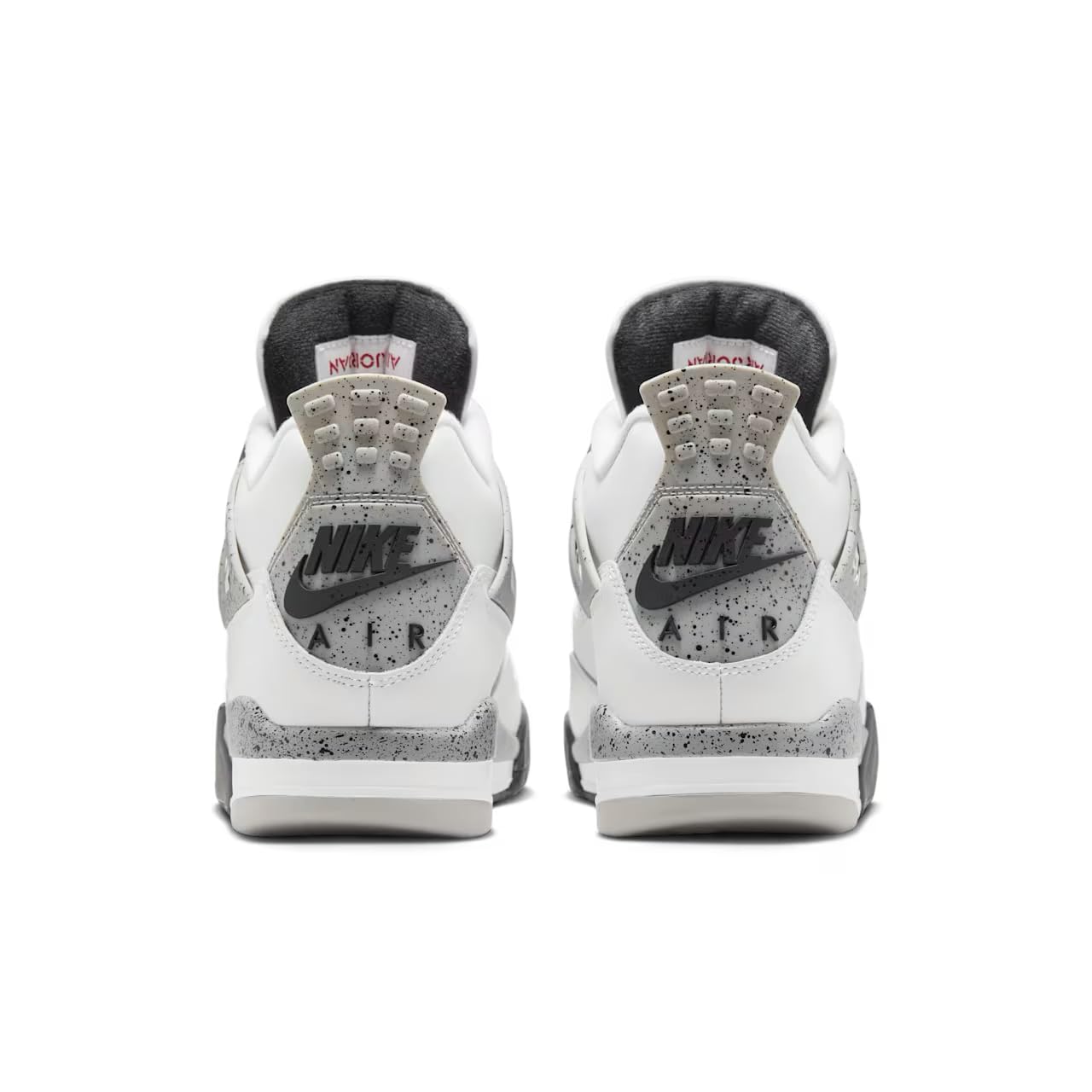 Nike Scarpe da basket da uomo Air Jordan 4 Retro, SUMMIT BIANCO/ROSSO FUOCO-GRIGIO CEMENTO-NERO, 9 UK (10 US)