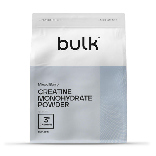 Bulk Creatina Monoidrato Polvere 500 g | 147 porzioni | Creatina micronizzata pura | Frutti di bosco | Vegano e Halal | Ideale per fitness, allenamento e palestra | Si scioglie facilmente