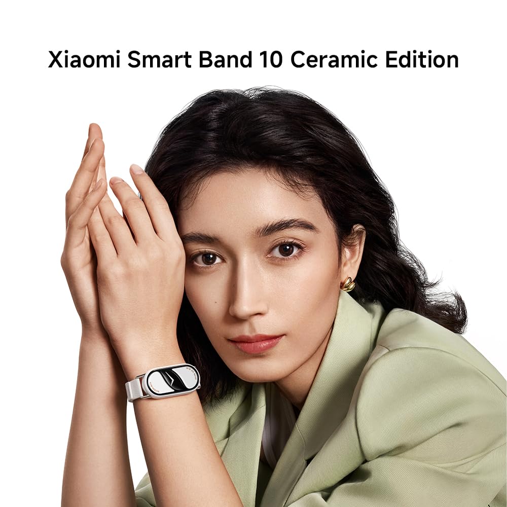 XIAOMI Smart Band 10 Bracciale Fitness, smartwatch, autonomia di 21 gg, ricarica rapida, 150+ modalità sportive, monitoraggio benessere e sonno, HyperOS 2.0, resistenza all'acqua 5 ATM, Bussola, Nero