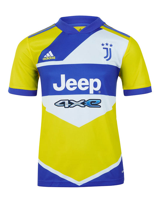 adidas Juventus Maglia Gara Third Terza Bambino Junior 2021/22-100% Originale - 100% Prodotto Ufficiale - 13-14 Anni, Giallo