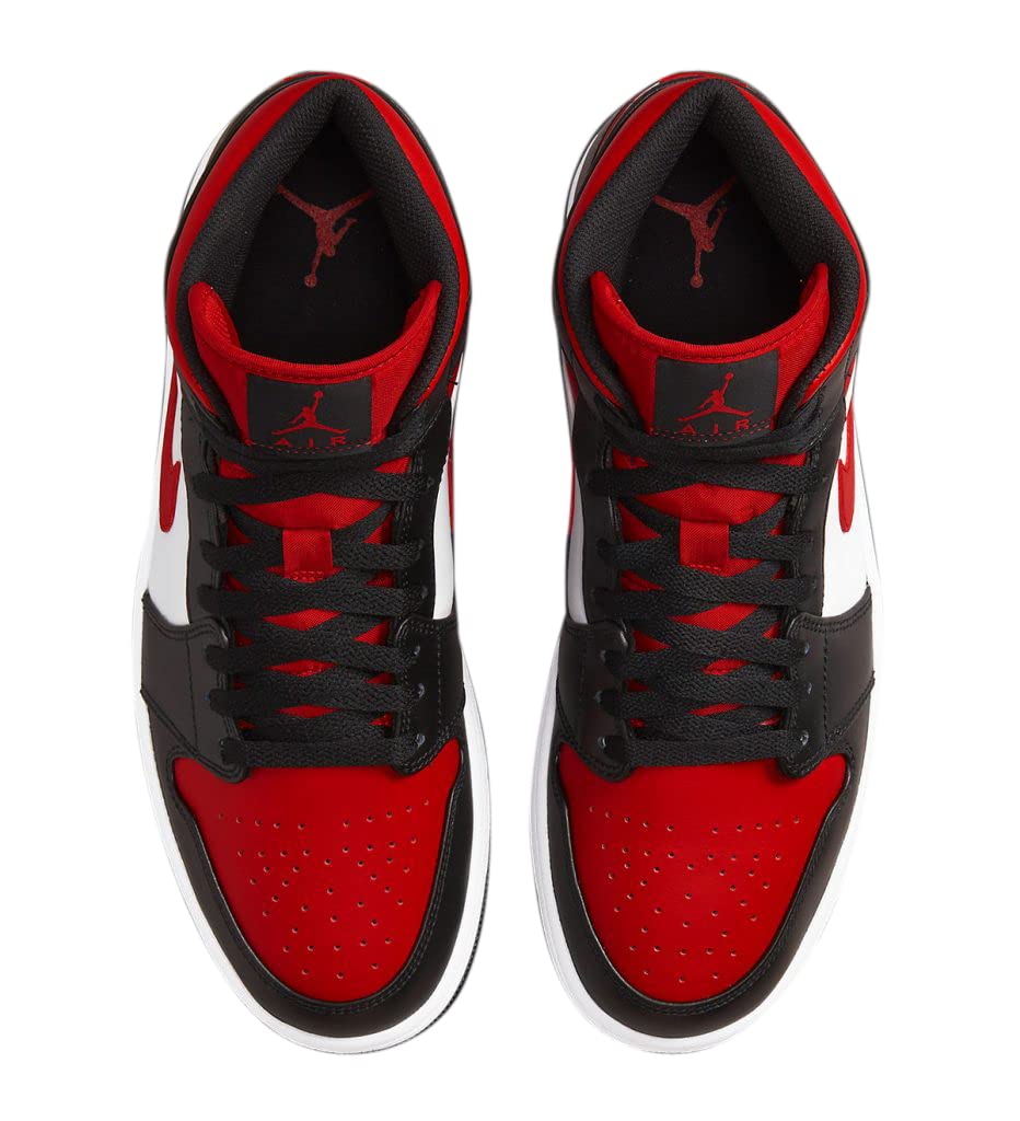 Nike, Scarpe da basket da uomo, Bianco/Nero-Rosso, 43 EU