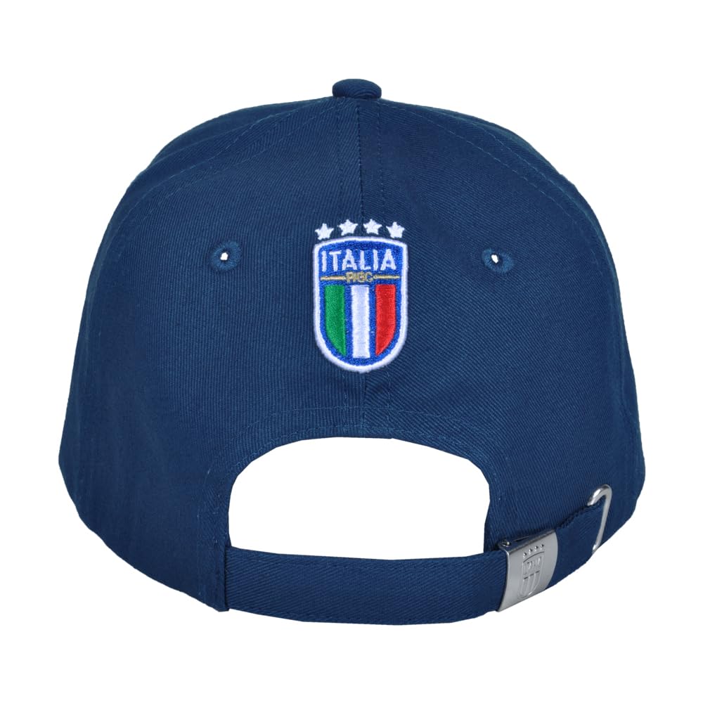 Cappello Baseball Azzurro con Ricamo Tricolore 100% CO Italia