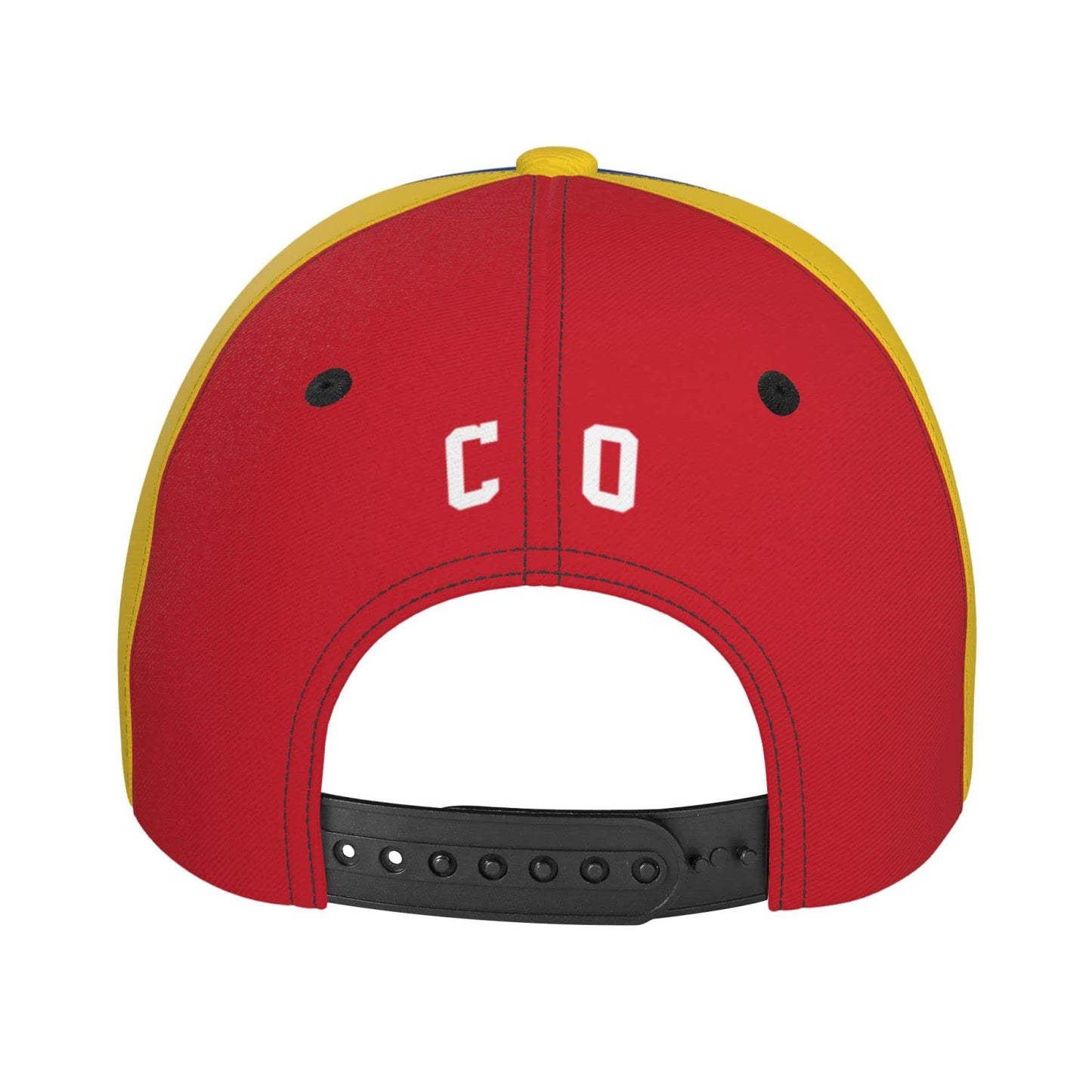 RFSHOP Colombia Bandiera Colombiano Baseball Cap Full Print Adulto Uomini Cappello Patriottismo Sostenitore Calcio Caps Nero, #1458, Etichettalia unica