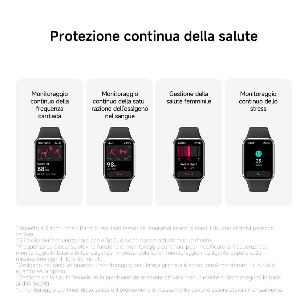 XIAOMI Smart Band 9 Pro Nero