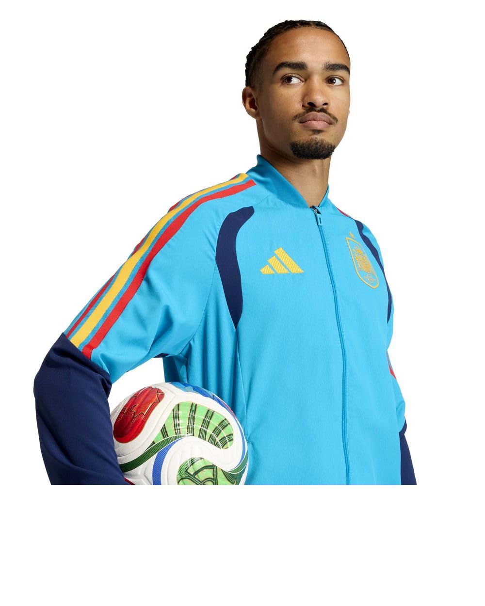 adidas Spagna Spain Giacca rappresentanza Presentation UOMO Blu Mondiali 2026 (IT, Testo, S, Regular, Regular)