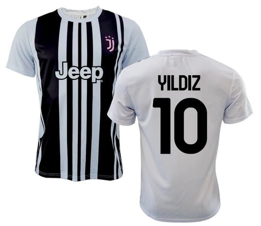 JUVENTUS Maglia Kenan Yildiz 10 Replica Ufficiale Autorizzata 2025-2026 Bambino (Taglie-Anni 4 6 8 10 12) Adulto (S M L XL XXL) - S