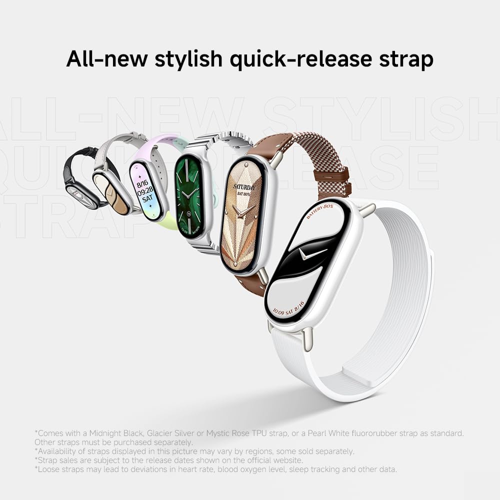 XIAOMI Smart Band 10 Bracciale Fitness, smartwatch, autonomia di 21 gg, ricarica rapida, 150+ modalità sportive, monitoraggio benessere e sonno, HyperOS 2.0, resistenza all'acqua 5 ATM, Bussola, Nero