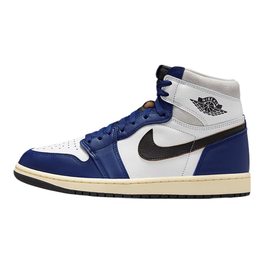 Air Jordan 1 High OG Rare Air Scarpe da uomo (DZ5485-100, Bianco/Grigio Neutro/Blu Reale scuro/Nero), Bianco/Grigio neutro/Blu reale scuro/Nero, 43 EU