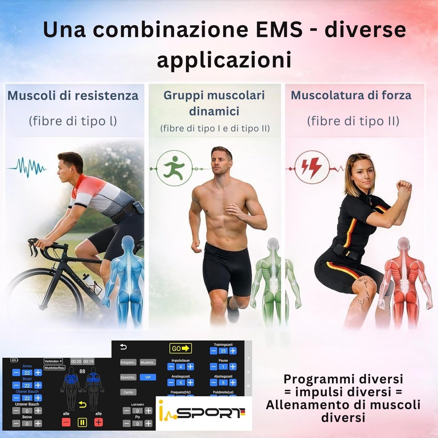 Its-Me Tuta I-Sport EMS 2 Pezzi con 32 elettrodi, novità Mondiale, Powerbox e Tablet Inclusi, Allenamento EMS Tramite App per Sviluppo Muscolare e Cardio, Materiale Tuta Innovativo (XL)