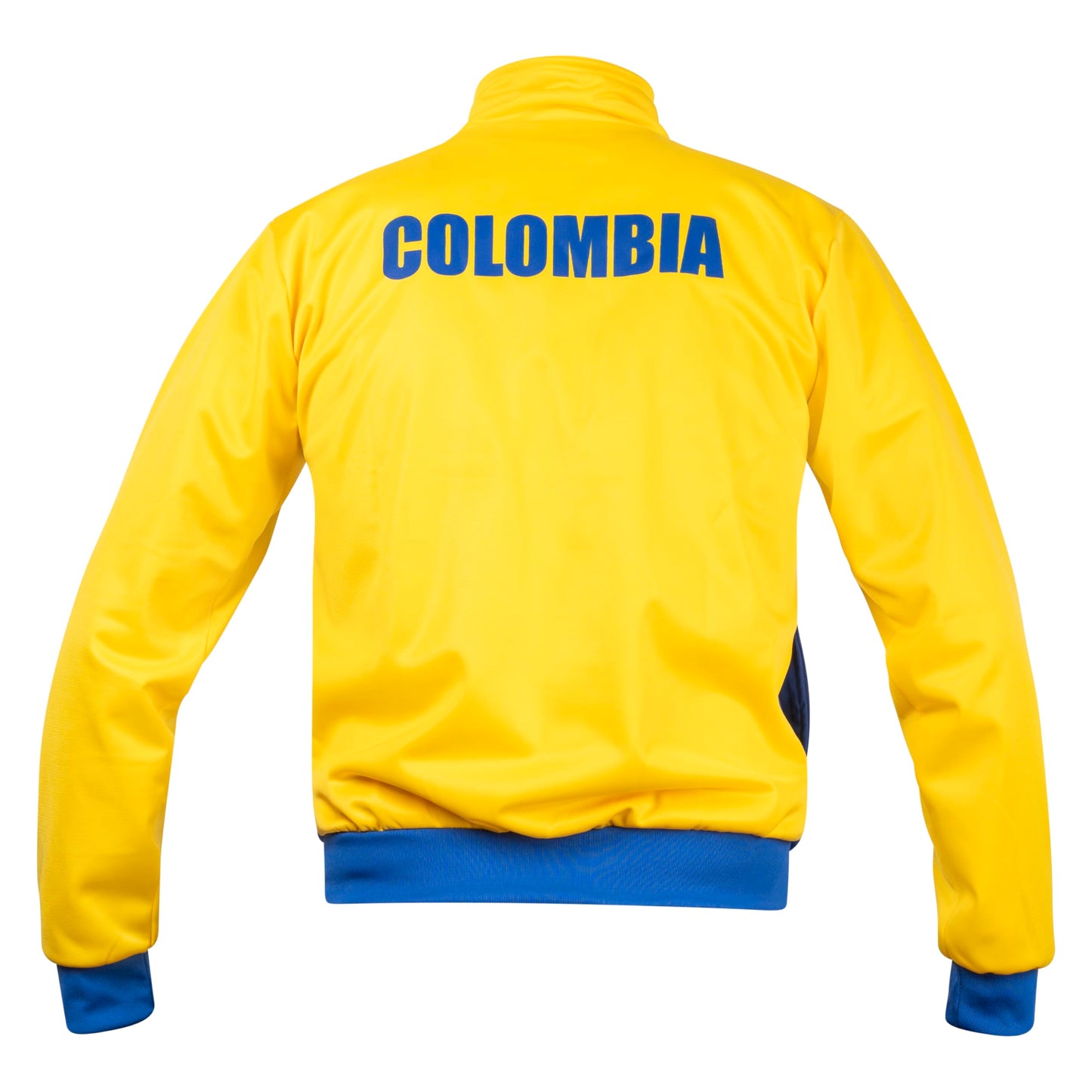 JL Sport Maglione giacca sportiva vintage Colombia retrò calcio giallo blu e rosso XL