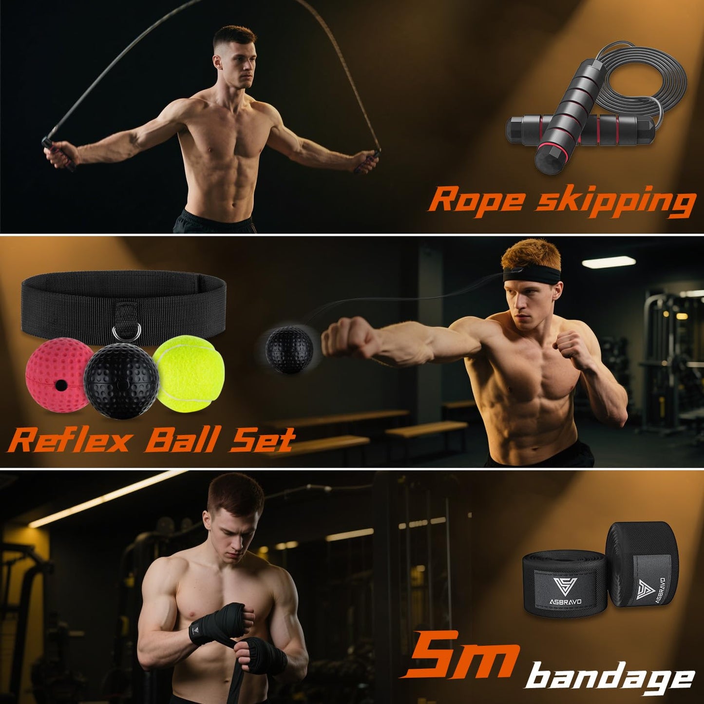 ASBRAVO Sacco da Boxe per Adulti Set Completo, 120cm Sacco da Punching Pesante con Guantoni da 12 oz, Bende per Mani 5m, per MMA Karate Taekwondo Boxe Allenamento Casa Palestra - Da Riempire