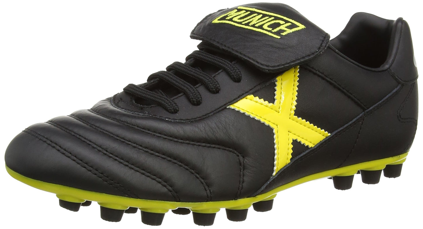 Munich Mundial, Scarpe da Calcio, Nero / Giallo, EU 44