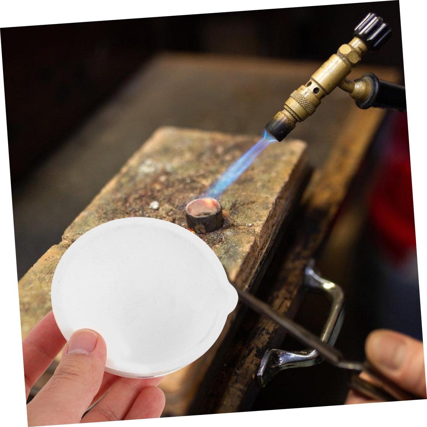 Anneome 1set Crisol Di Quartzo Per Fusione Metalli Attrezzatura Per Gioielli e Facile Da Pulire Per Argento