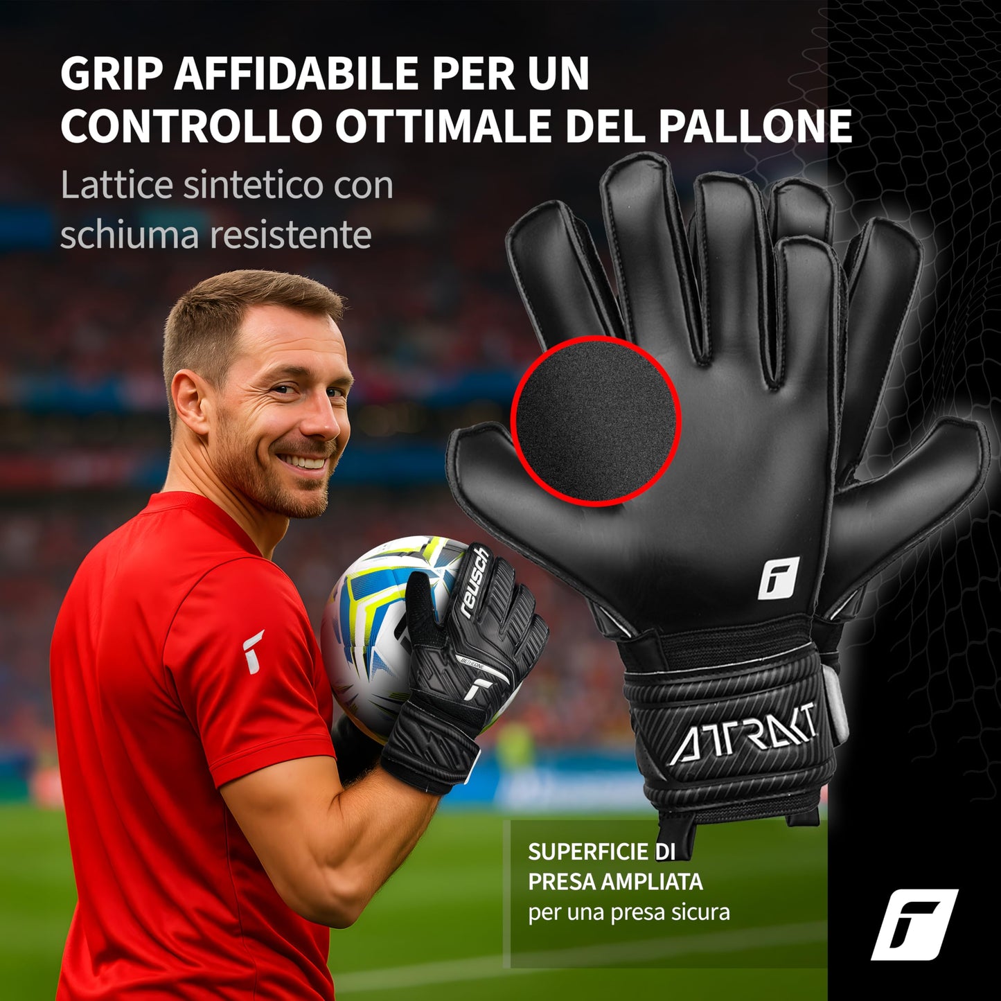 Reusch Attrakt Solid, Guanti da Portiere Unisex Adulto