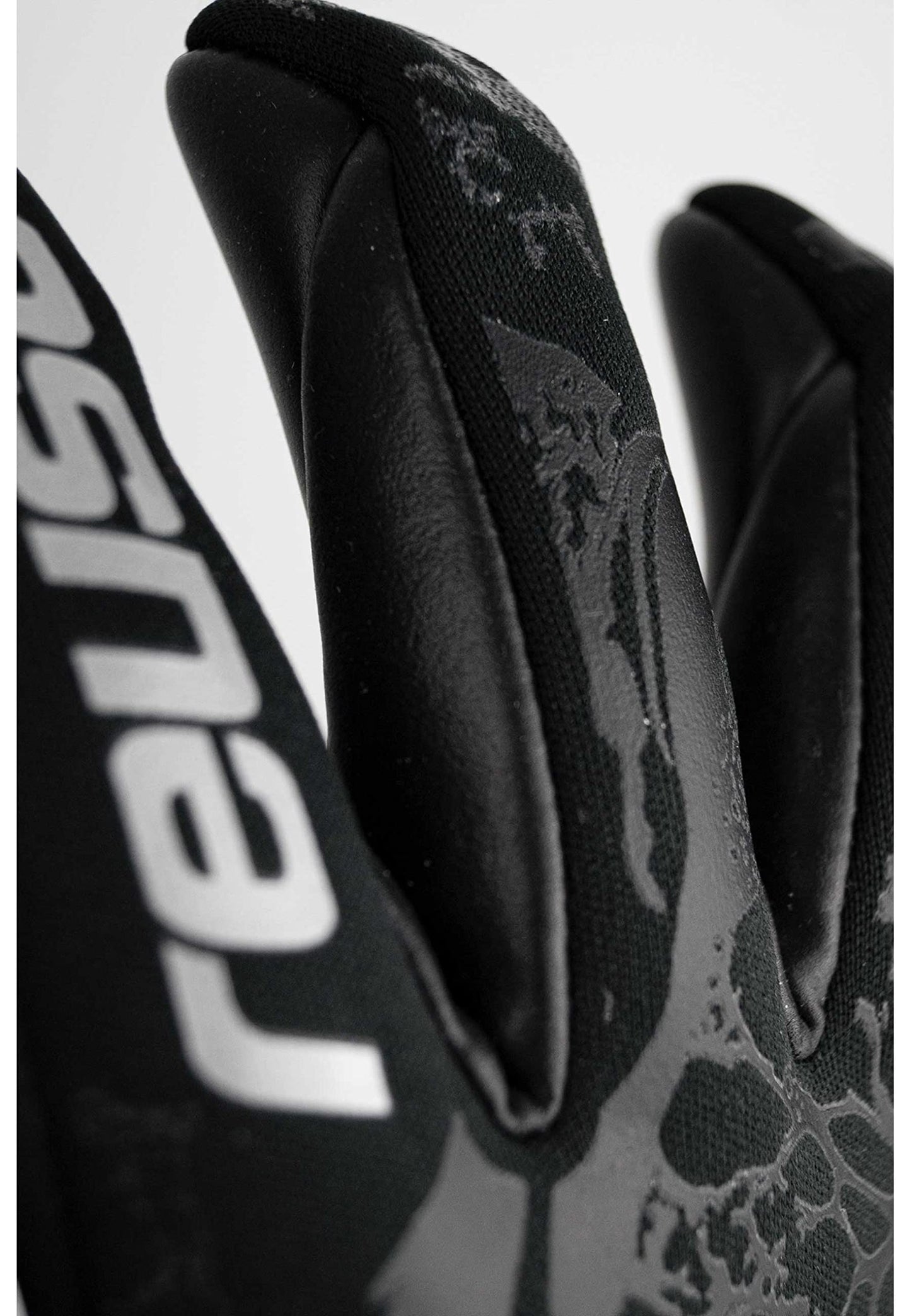 Reusch Pure Contact Infinity guanti da portiere aderenti e traspiranti guanti da calcio per adulti per uomo e donna, particolarmente adatti per l'erba sintetica, Nero, 9,5