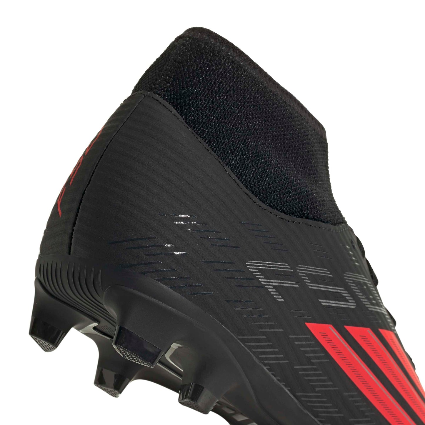 adidas Unisex - Adulto F50 Club Mid Cut Firm Ground/Multi Ground Football Boots, Core Black/Lucid Red/Core Black, 43 1/3 EU