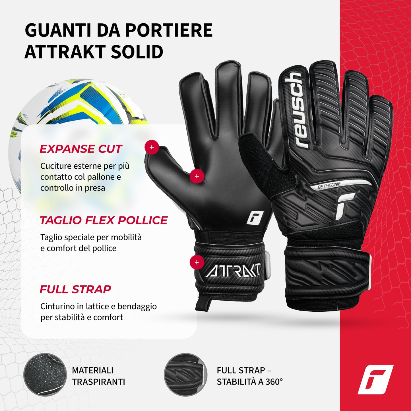Reusch Attrakt Solid, Guanti da Portiere Unisex Adulto