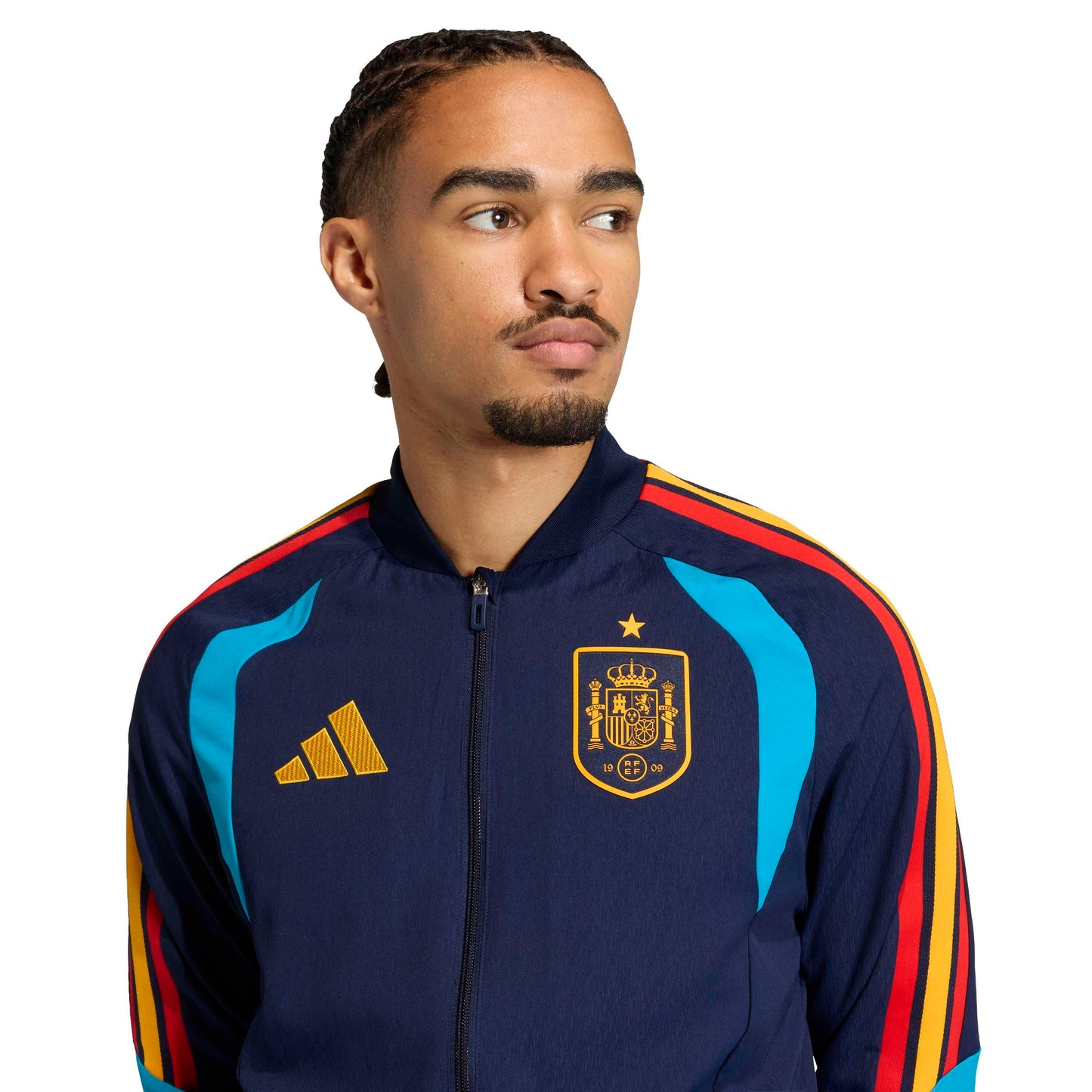 adidas Spagna Spain Giacca Rappresentanza Mondiali 2026 Presentation NINDIG (IT, Testo, XS, Regular, Regular)