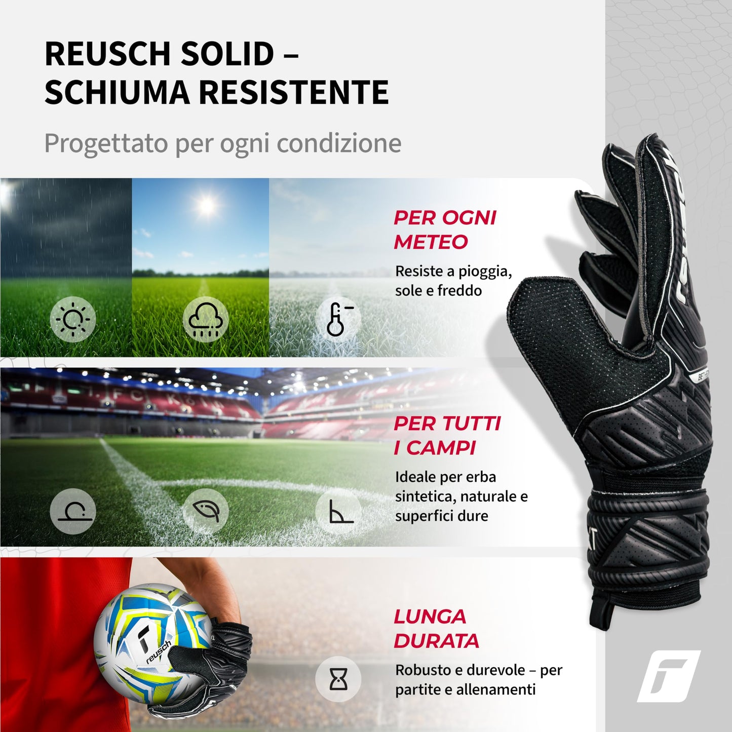 Reusch Attrakt Solid, Guanti da Portiere Unisex Adulto