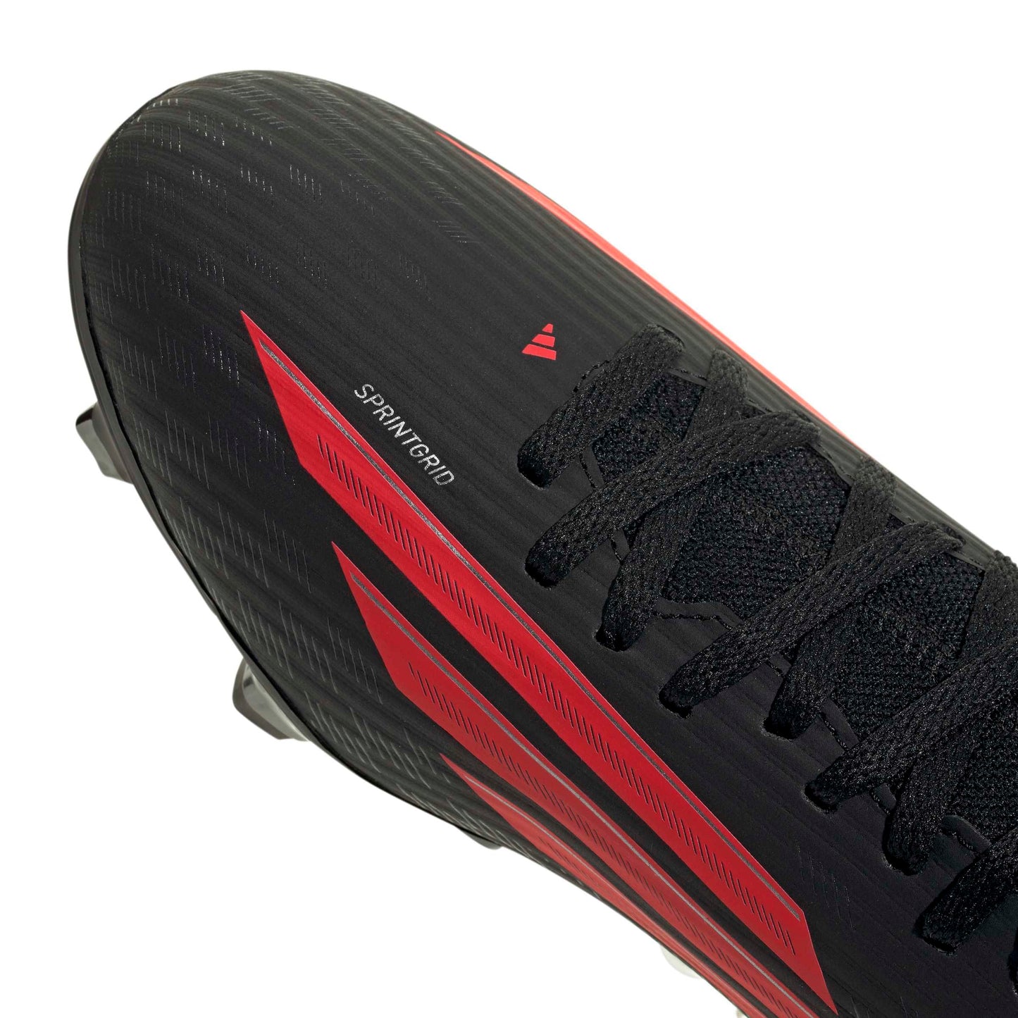 adidas Unisex - Adulto F50 Club Mid Cut Firm Ground/Multi Ground Football Boots, Core Black/Lucid Red/Core Black, 43 1/3 EU